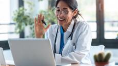 Doctor doing telehealth